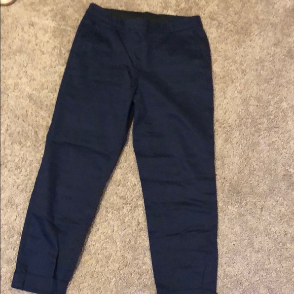 Laundry Cropped Pants (maroon and navy) - Picture 2 of 3